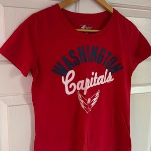 Washington Capitals red women’s t shirt